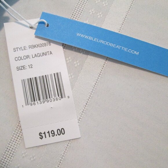 Bleu Rod Beattie Kore Shirred Bandeau Underwire One Piece Swimsuit NWT Sz 12 - Picture 12 of 12